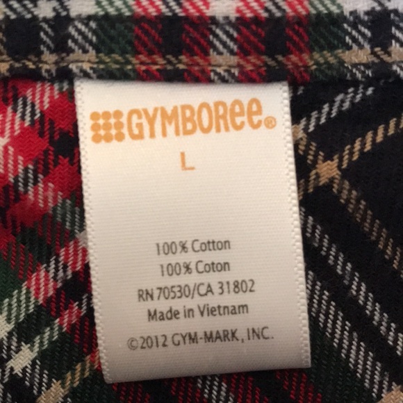 Gymboree Boys Flannel Plaid Button Down Shirt Size Large - Picture 9 of 9